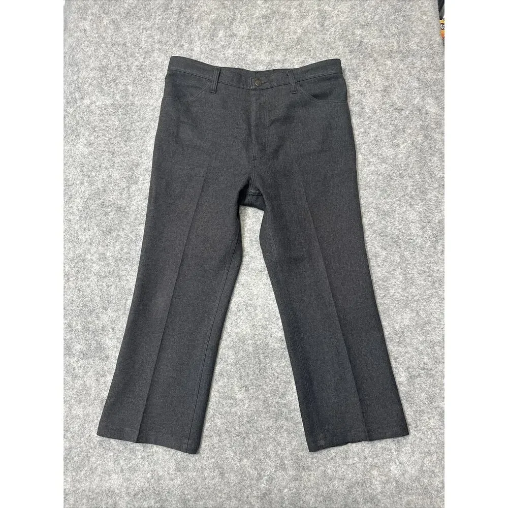 Wrangler 82HK Dress Pants Men's Size 38x29 Black Cotton Pants‎
